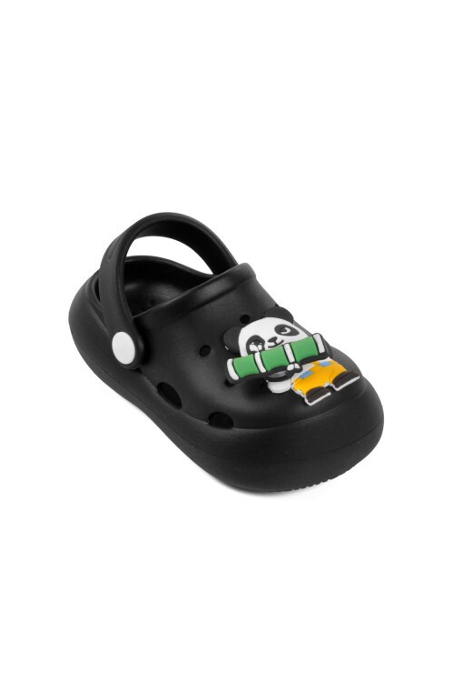 Siyah Kız Çocuk Sabo Terlik F