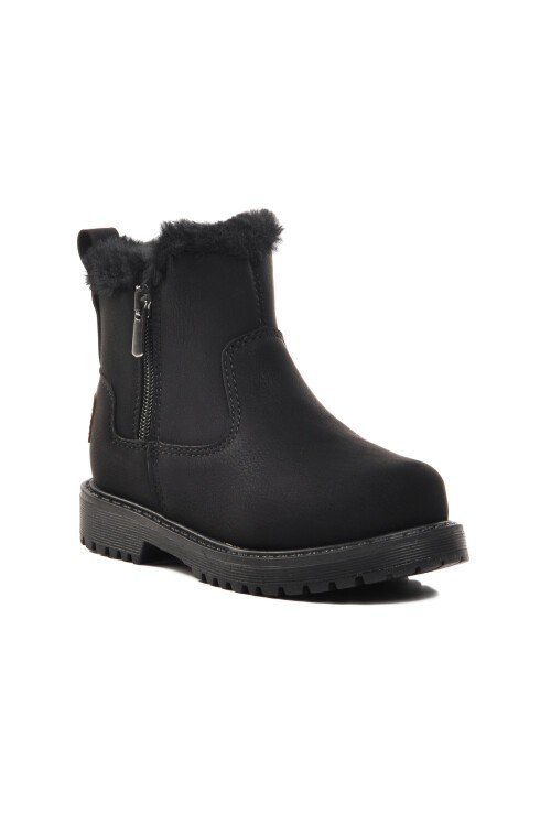 Siyah-Zümrüt Fermuarlı  Çocuk Bot 23003 P