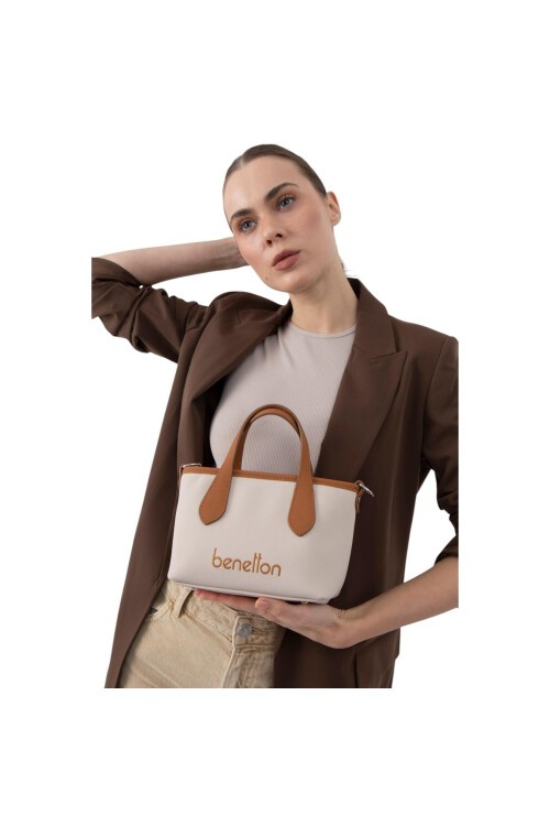 Bej-Camel  Kadın Omuz Çantası BNT-1598 Çanta