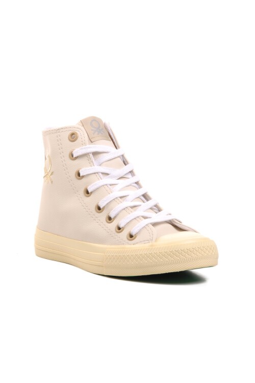Bej  Kadın Hi Sneaker Benetton BN-31042 Z