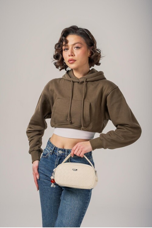 Beyaz  Kadın Omuz Çantası Ccs London 17830