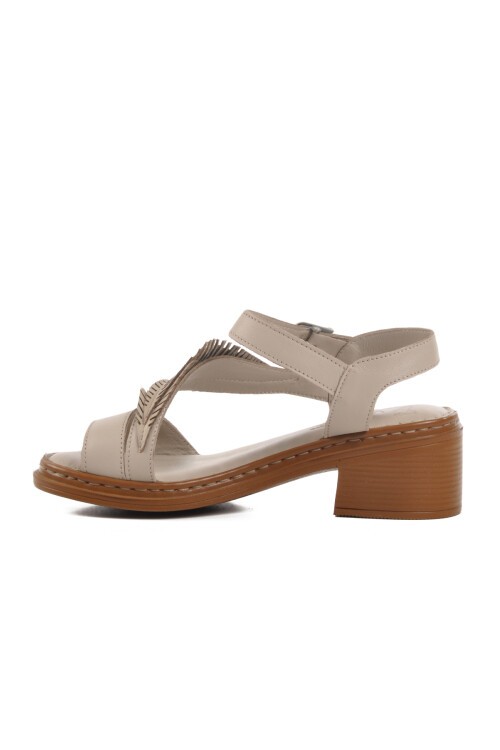 Gümüş Hakiki Deri Kadın Sandalet 25020310Y Z