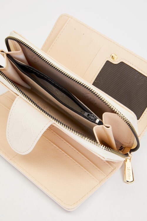 Krem Kadın Cüzdan Levidor 910039