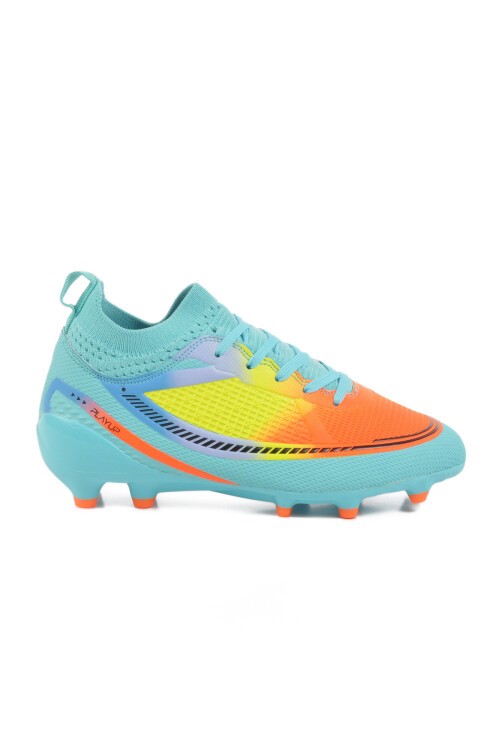 Mint Çoraplı Bağcıklı Unisex Çocuk Futbol Ayakkabısı Krampon FK-251-141