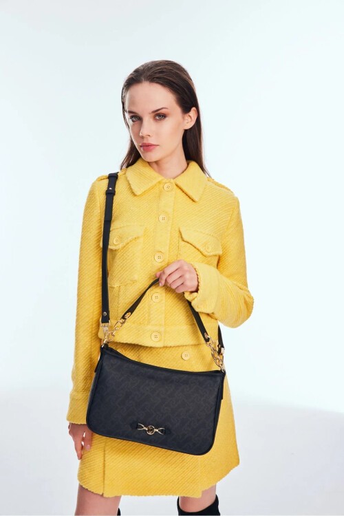 Siyah  Kadın Omuz Çantası US24507 Çanta