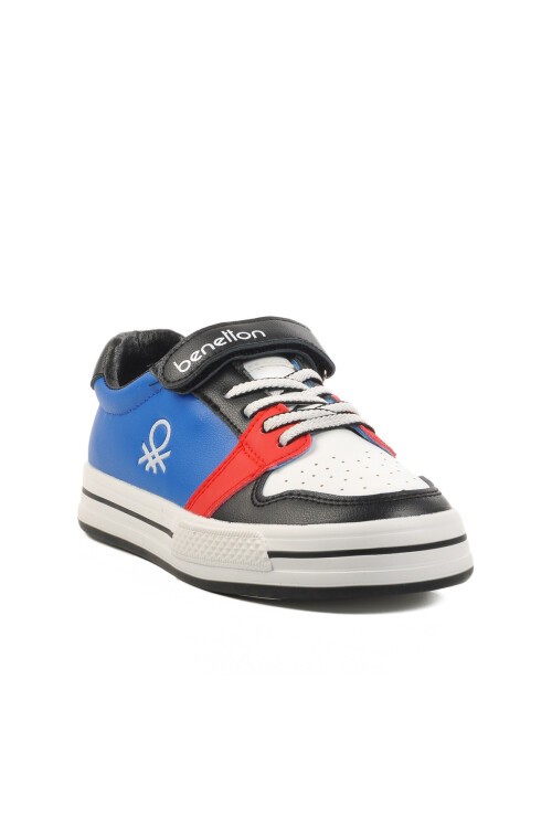 Siyah-Saks Mavi Poliüretan Çocuk Spor Ayakkabı BNI-10024 F