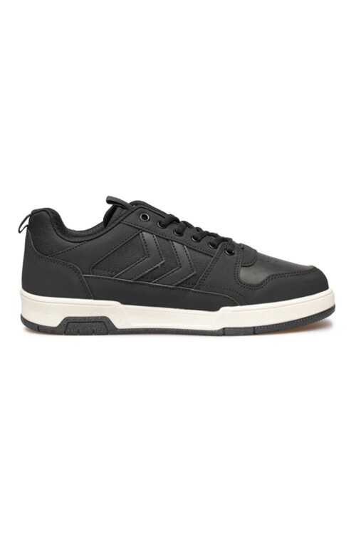 Siyah Bağcıklı Kalın Tabanlı Unisex Yürüyüş ve Spor Ayakkabı Sneaker 900643 Hml Versay