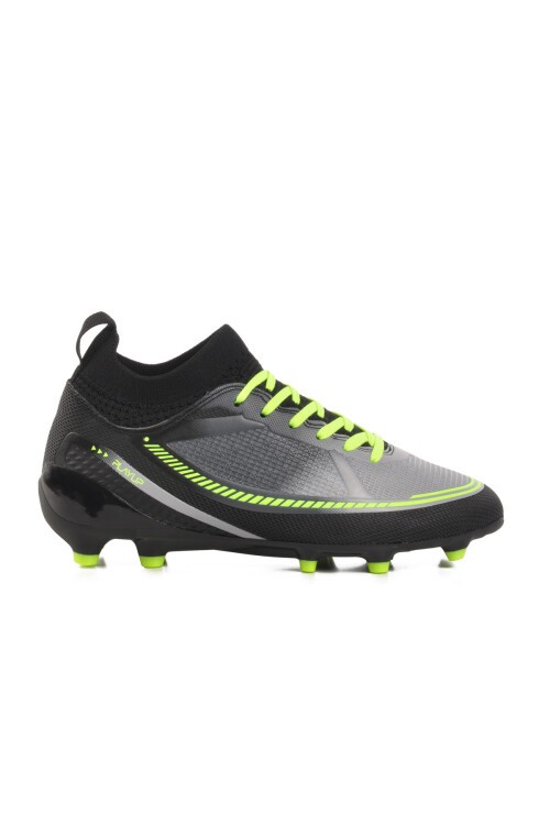 Siyah Çoraplı Bağcıklı Unisex Futbol Ayakkabısı Krampon GK-251-141