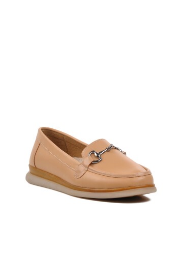Ayakmod Nude Kadın Loafer Ayakkabı