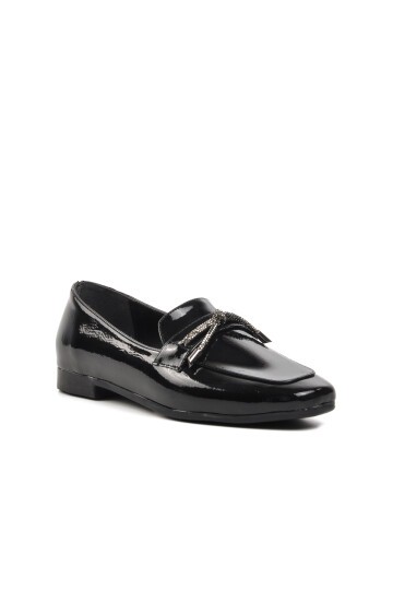 Ayakmod Siyah Kadın Loafer Ayakkabı