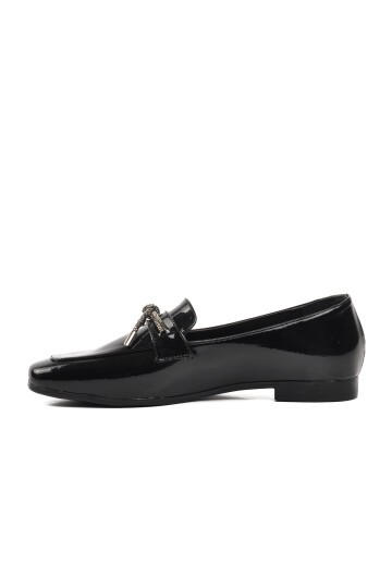 Ayakmod Siyah Kadın Loafer Ayakkabı