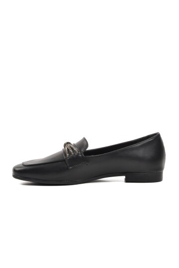 Ayakmod Siyah Kadın Loafer Ayakkabı