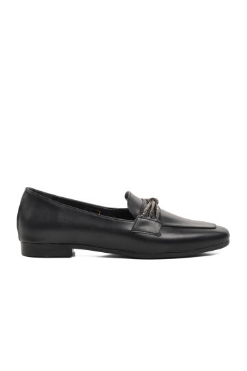 Ayakmod Siyah Kadın Loafer Ayakkabı
