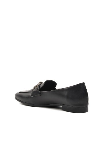 Ayakmod Siyah Kadın Loafer Ayakkabı