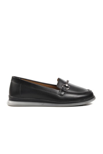 Ayakmod Siyah Kadın Loafer Ayakkabı