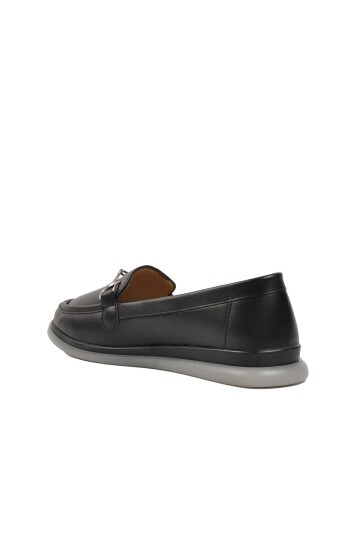 Ayakmod Siyah Kadın Loafer Ayakkabı