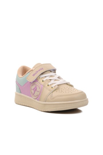 Walkway Bej-Lila-Yeşil Çocuk Sneaker