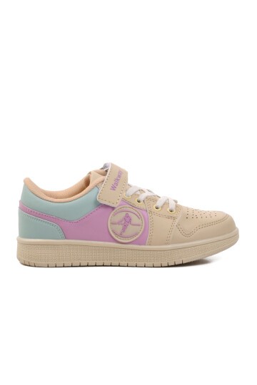 Walkway Bej-Lila-Yeşil Çocuk Sneaker
