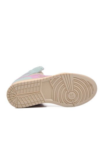 Walkway Bej-Lila-Yeşil Unisex Hi Sneaker