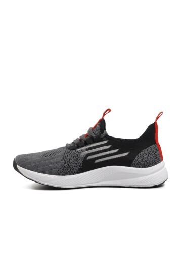 Walkway Füme-Siyah-Kırmızı Unisex Spor Ayakkabı