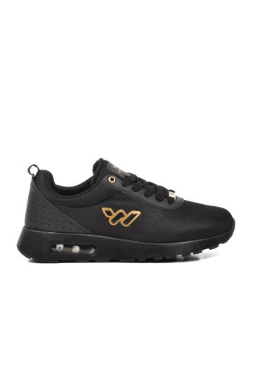Walkway Siyah-Altın Unisex Spor Ayakkabı