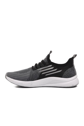 Walkway Siyah-Beyaz-Füme Unisex Spor Ayakkabı