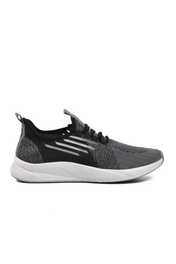 Walkway Siyah-Beyaz-Füme Unisex Spor Ayakkabı