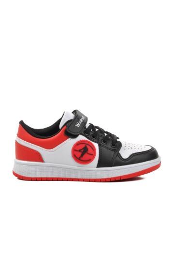Walkway Siyah-Beyaz-Kırmızı Çocuk Sneaker