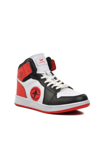 Walkway Siyah-Beyaz-Kırmızı Erkek Hi Sneaker