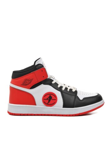 Walkway Siyah-Beyaz-Kırmızı Erkek Hi Sneaker
