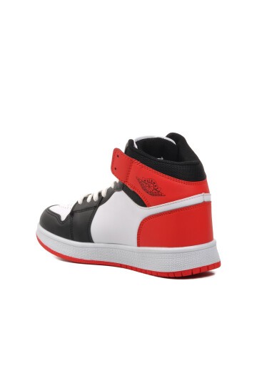 Walkway Siyah-Beyaz-Kırmızı Unisex Hi Sneaker