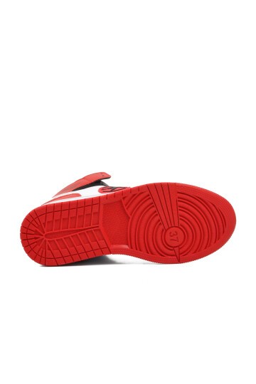 Walkway Siyah-Beyaz-Kırmızı Unisex Hi Sneaker