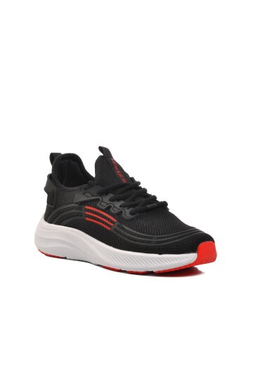 Walkway Siyah-Beyaz-Kırmızı Unisex Spor Ayakkabı