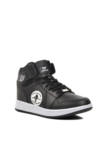 Walkway Siyah-Siyah-Beyaz Unisex Hi Sneaker