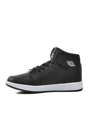 Walkway Siyah-Siyah-Beyaz Unisex Hi Sneaker