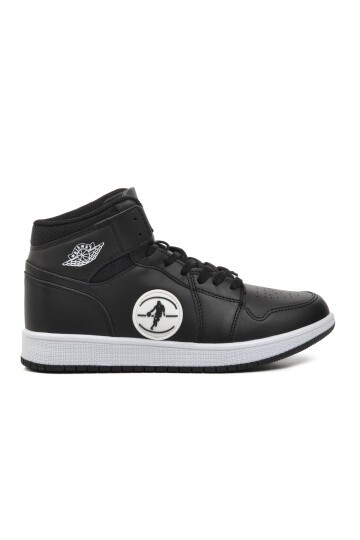 Walkway Siyah-Siyah-Beyaz Unisex Hi Sneaker