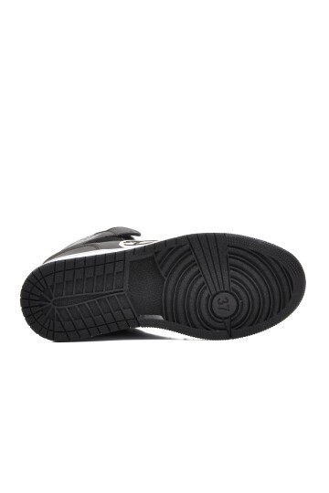 Walkway Siyah-Siyah-Beyaz Unisex Hi Sneaker