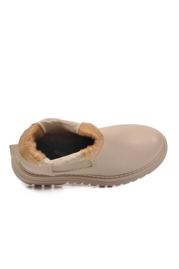 Bej Cilt İçi kürklü Kadın Bot 473093 Z