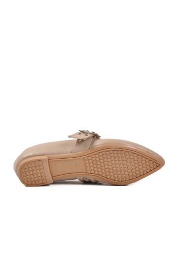 Bej Cilt Hafif Kadın Günlük Ayakkabı 209166 Z