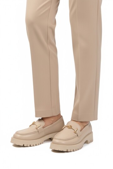 Bej Cilt Kadın Günlük Ayakkabı 547825 Z