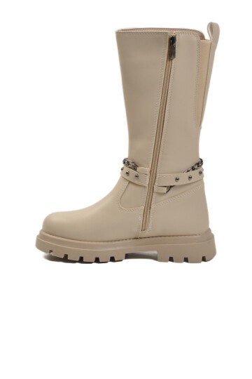 Bej Hafif Çocuk Çizme Paris-26K F