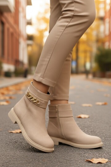 Bej İçi Polarlı Kadın Bot 636182 Z