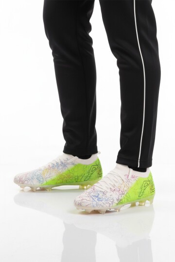 Beyaz-Neon Yeşil Çoraplı Erkek Krampon MK-252-153 M