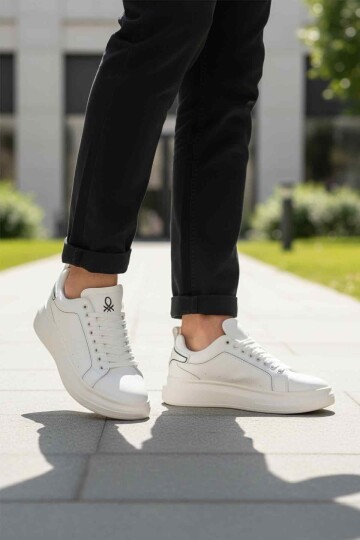 Beyaz Hafif Erkek Sneaker BNI-12081 M