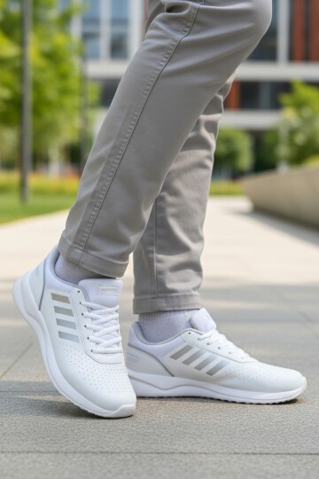 Beyaz Hafif Erkek Spor Ayakkabı Nereus M