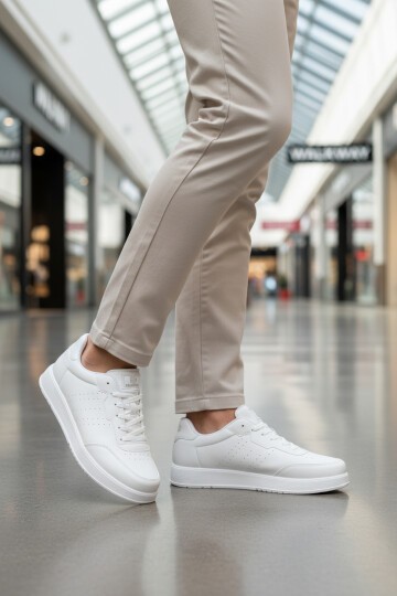 Beyaz Erkek Spor Ayakkabı Fashion 158 M