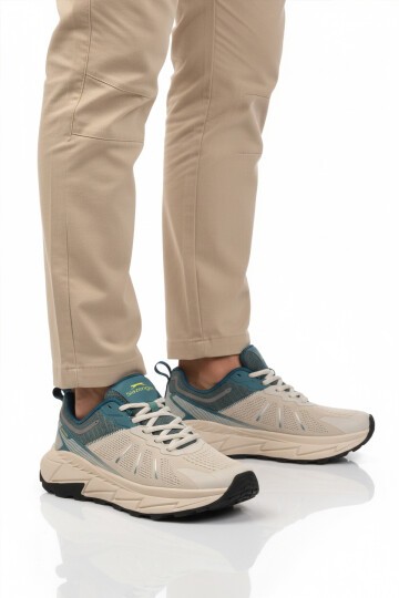 Beyaz-Yeşil Hafif Erkek Spor Ayakkabı Warren M