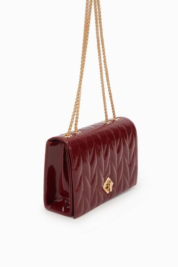 Bordo Rugan  Kadın Omuz Çantası 930075 Çanta