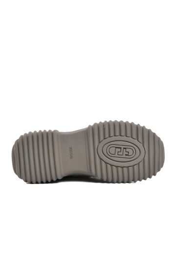 Gri Fermuarlı Lastik Bağcıklı Kadın Bot 26K310-13 Z