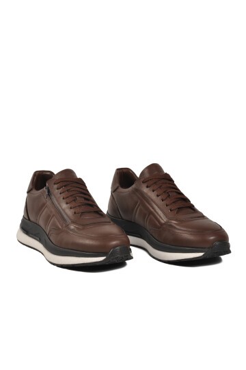 Kahve Hakiki Deri Erkek Günlük Ayakkabı 6141200 M